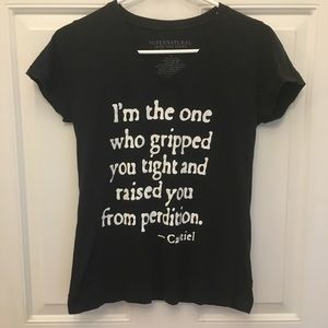 Supernatural Short Sleeve V-Neck Graphic Tee